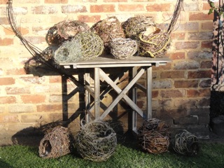 Baskets in the late afternoon sun…