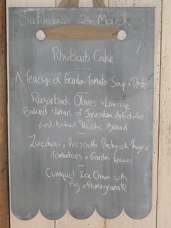 Blackboard Menu in the Dairy…!!