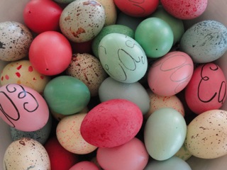 Painted Easter eggs…